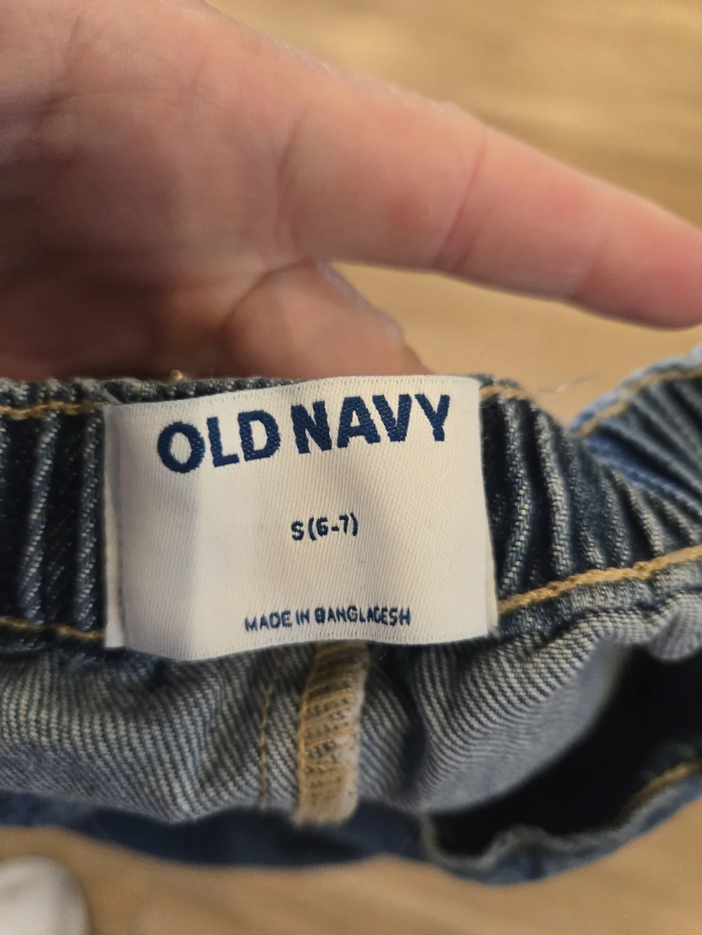 Old Navy Blue Denim Wrap Skort